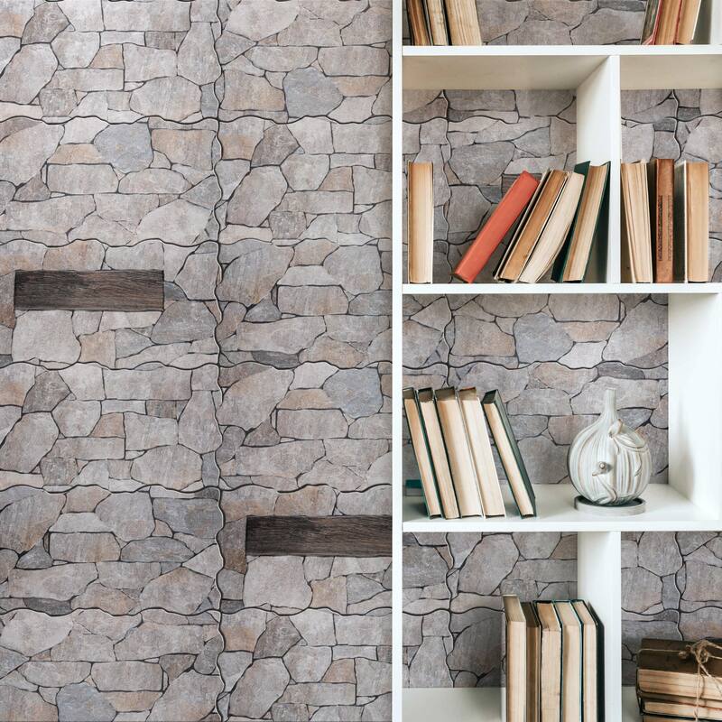Merola Tile Masia Andorra Gris 10-3/8" x 18-3/4" Ceramic Wall Tile