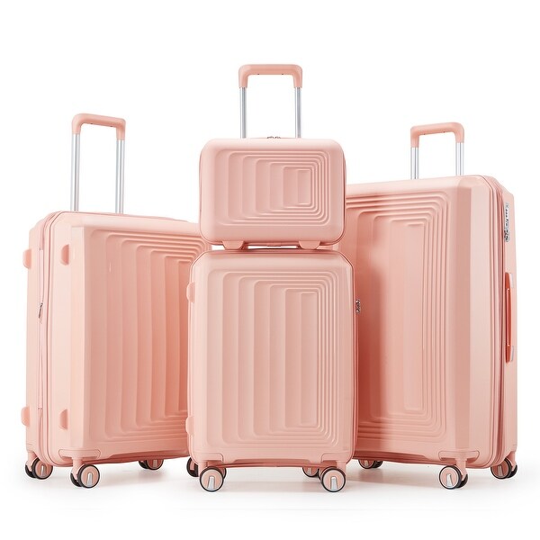 Luggage 4 Piece Sets Hard Shell Lightweight TSA Lock - On Sale
