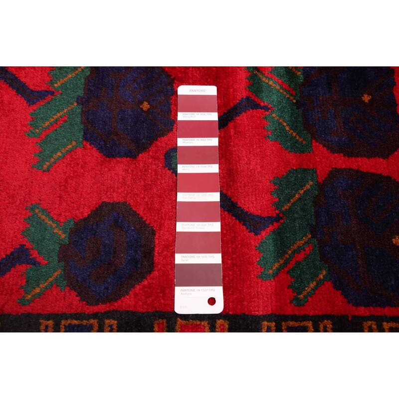 ECARPETGALLERY Hand-knotted Teimani Red Wool Rug - 3'5 x 6'1