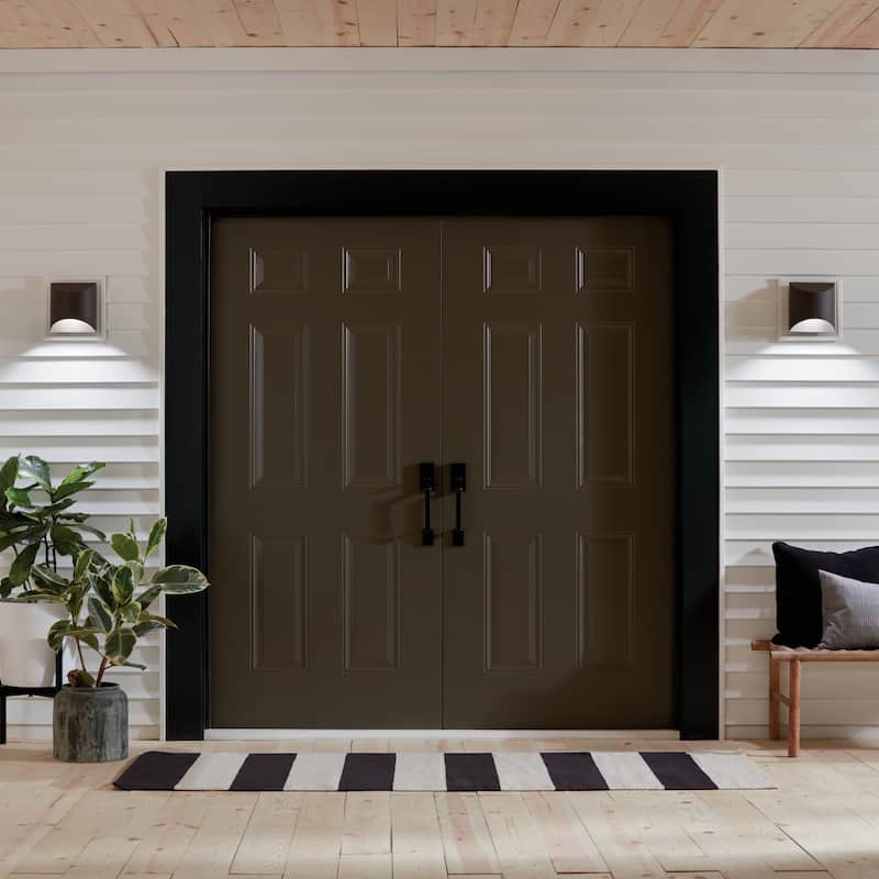 Kichler Lighting Wesley Collection 1-light Textured Architectural Bronze LED Outdoor Wall Sconce