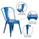 preview thumbnail 125 of 164, Metal Indoor/ Outdoor Stackable Bistro Chair (Set of 4)