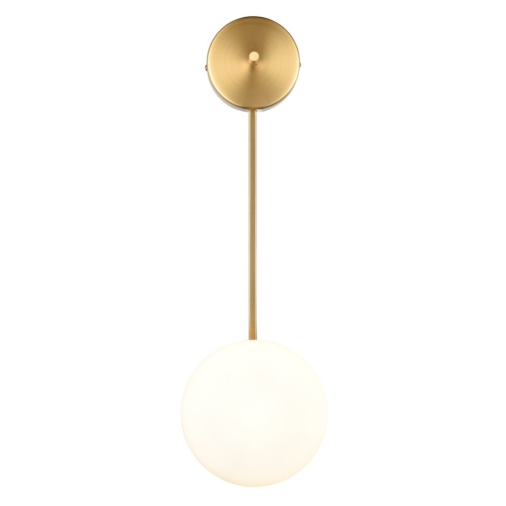 Riis 5 in Brushed Brass/Clear Wall Sconce by Light Society 