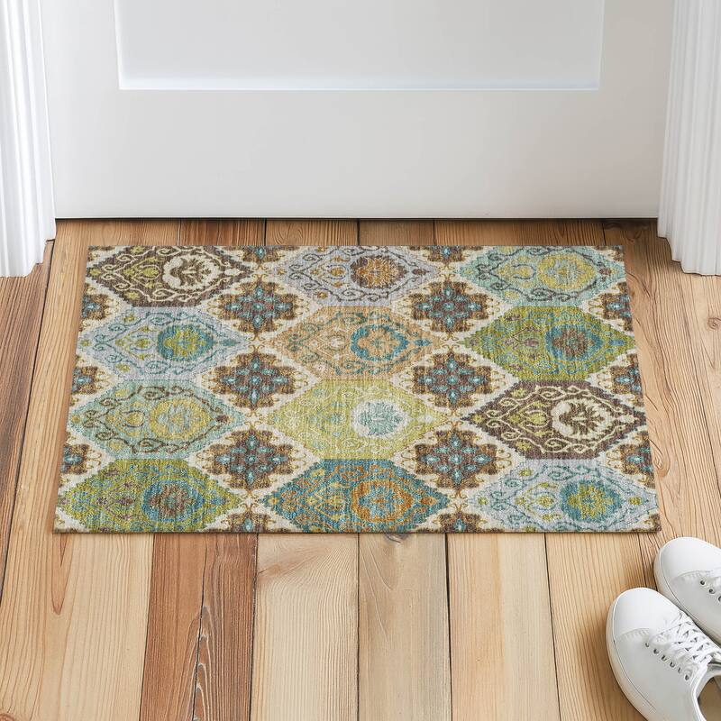 Machine Washable Indoor/ Outdoor Global Bayfield Chantille Rug