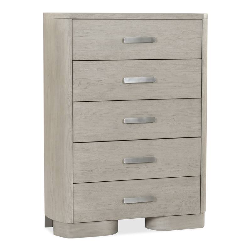 Furniture of America Weegin Modern White Oak Wood 5-Drawer Chest