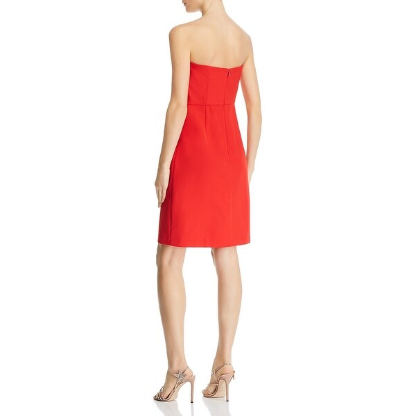 sam edelman strapless bow dress
