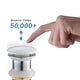preview thumbnail 35 of 53, Bathroom Sink Pop Up Drain Stopper Full Cover without Overflow