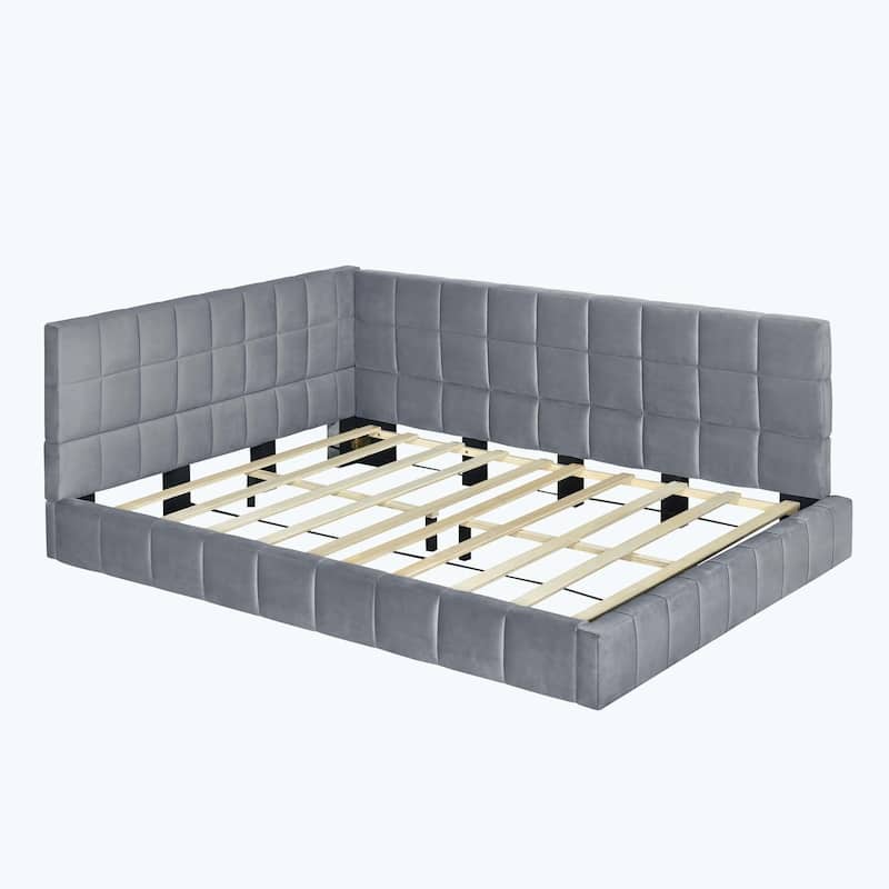 Full Size Classic Mid-Century Modern design Upholstered Daybed