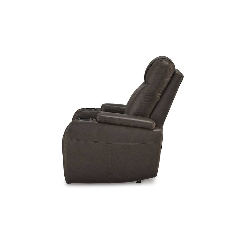 Signature Design by Ashley Schooner Rocks Power Recliner with Adjustable Headrest