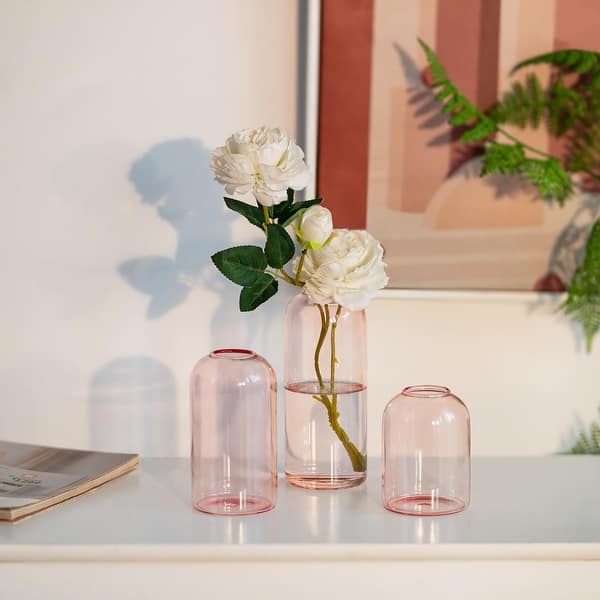 Vases for Centerpieces Set of 12, Unique Small Flower Vases for Decor, Cute Glass Bud Vases in Bulk, Modern Decorative Vase - Bed Bath & Beyond