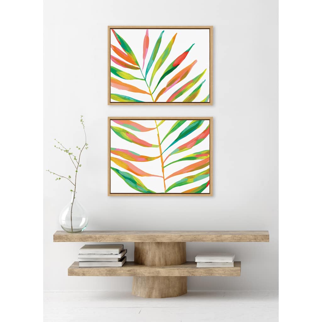 Kate and Laurel Sylvie Palma Framed Canvas Art Set by Jessi Raulet