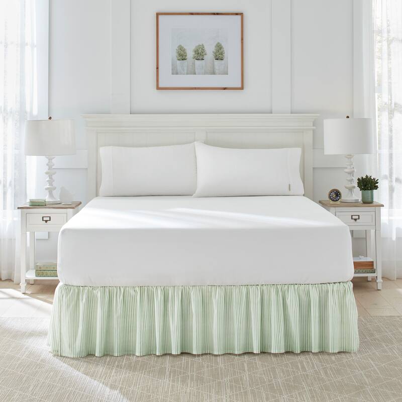 Laura Ashley Classics Printed Cotton Ruffled Bedskirt