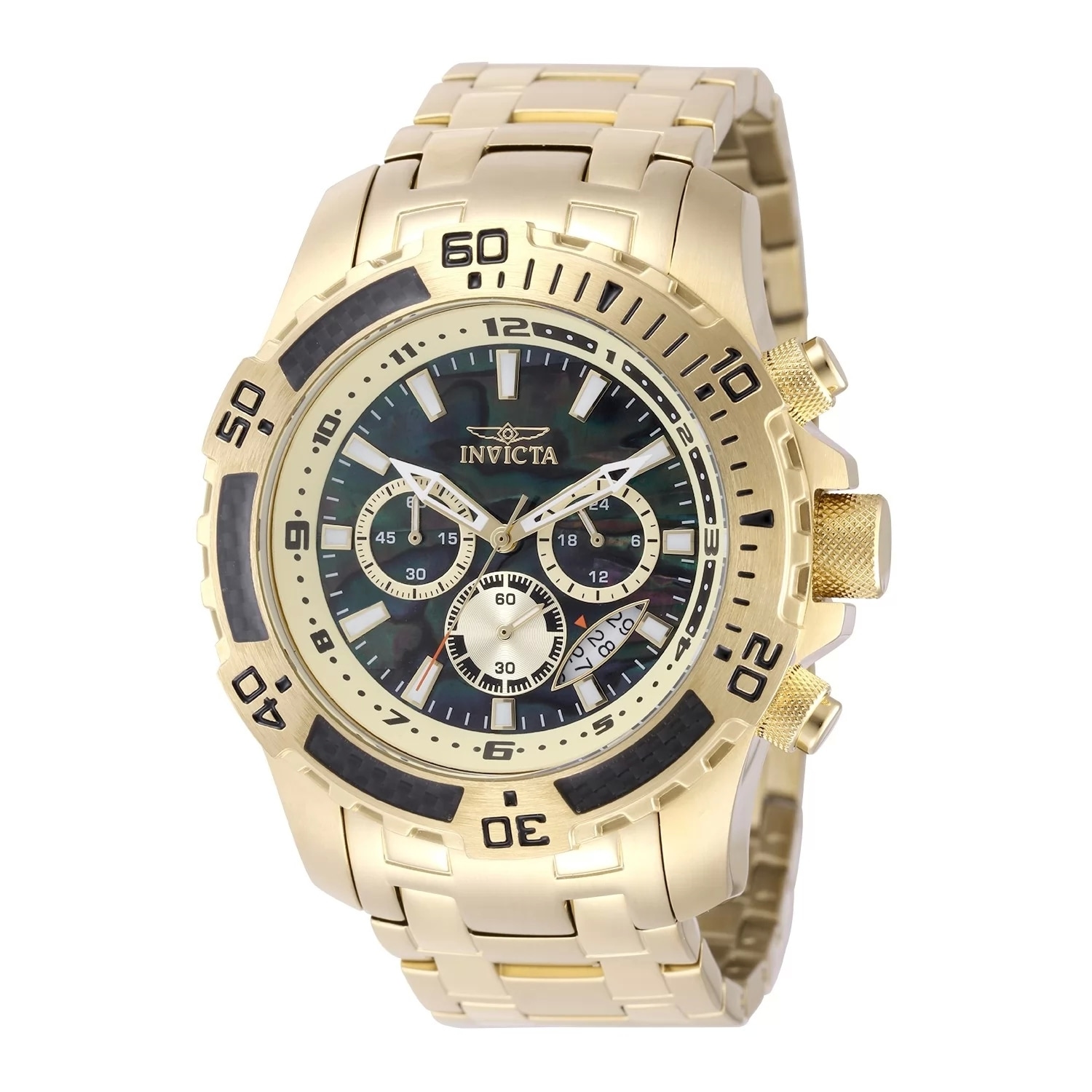 Invicta Men's 49854 Pro Diver Quartz VD53 Black Dial Watch