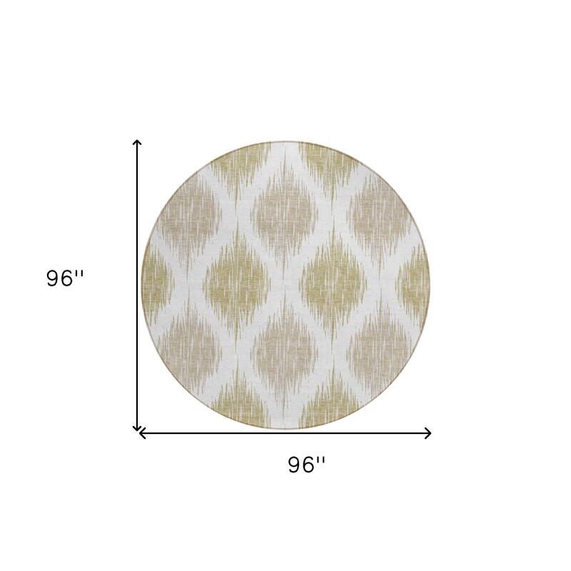 HomeRoots Ikat Transitional Rectangle Outdoor Rug