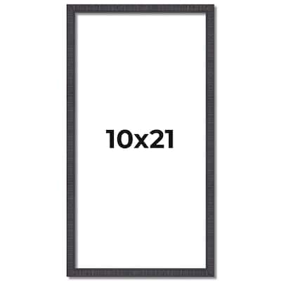 10x21 Frame Brown Solid Wood Picture Frame - Complete Modern Photo