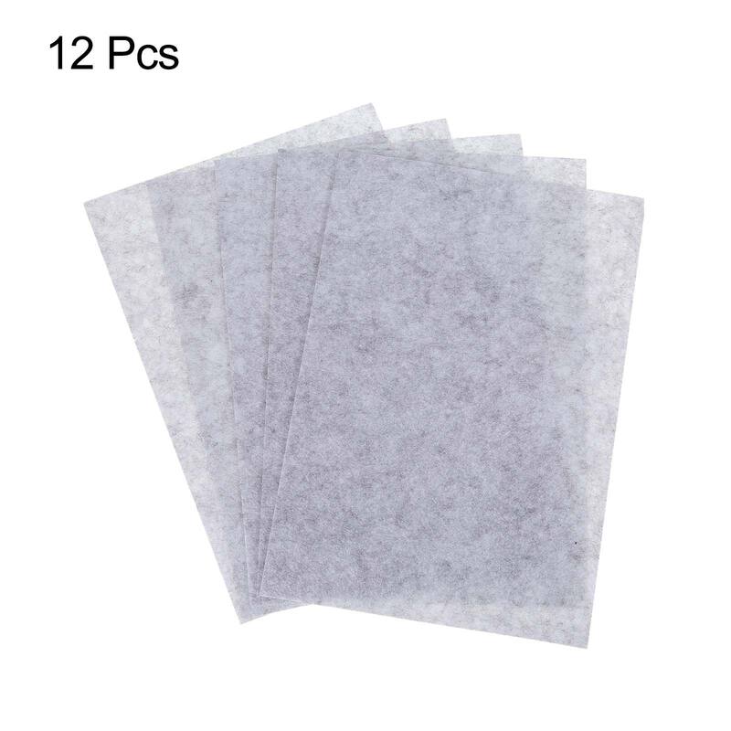 Soft Felt Sheets Self Adhesive Fabric Craft Sheets 12 x 8 Inch 12 Pcs - Grey