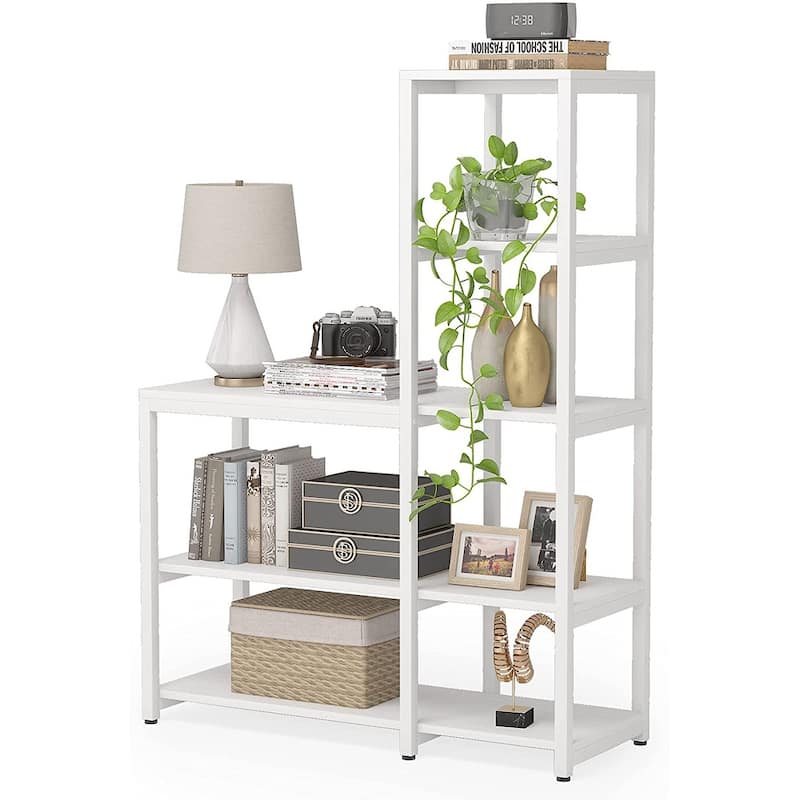 L Shpaed Corner Bookshelves Bookcase Display Shelf
