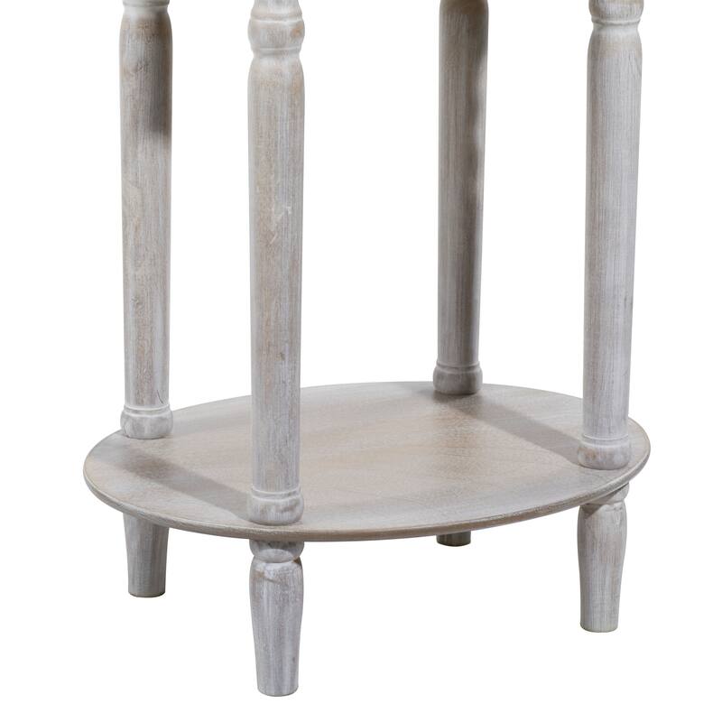 Light Brown Wood Farmhouse Accent Table