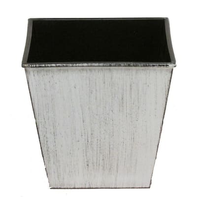 Hand Painted 5"H Square Plastic Pot Planter