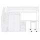 preview thumbnail 18 of 112, Space-Saving Wood Loft Bed with Storage Stairs & Wardrobe, Multifunctional Furniture Bed Frame with Desk & Drawers