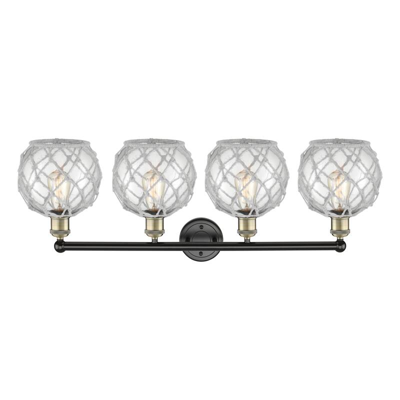 Innovations Lighting Endless Possibilities Edison - Farmhouse Rope - 4 Light 35" Bath Vanity Light