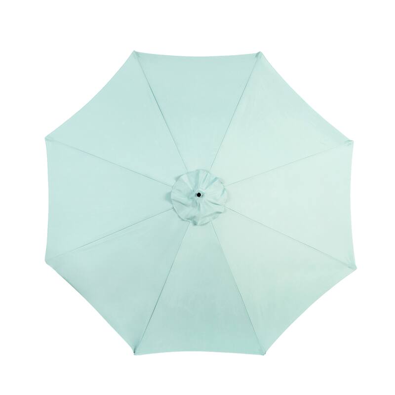 116" Patio Hanging Polyester Umbrella with Tilt Adjustment and 8 Ribs