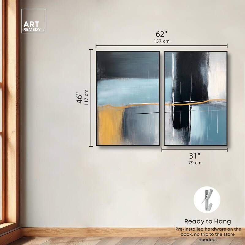 Still Cadence Canvas Set of 2 by Art Remedy