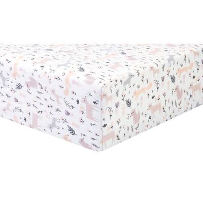 Mystical Forest Flannel Fitted Crib Sheet
