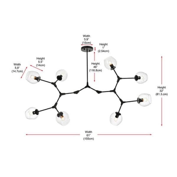 dimension image slide 0 of 2, Indigo Home 61 inch Chandelier