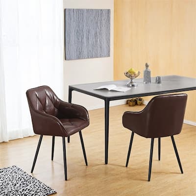 Dining Chairs Set of 2,Upholstered Kitchen Chairs w/Comfortable Seat