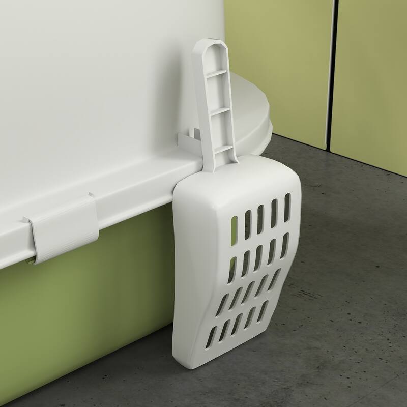 PawHut Cat Litter Box, Covered Kitty Litter Box with Lid, Scoop, Deodorizing Bags for Odor Control, Green