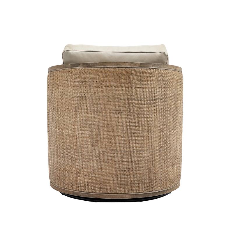 Swivel Barrel Chair, Comfy Round Accent Sofa Chair, 360 Degree Club Chair Arm Chair