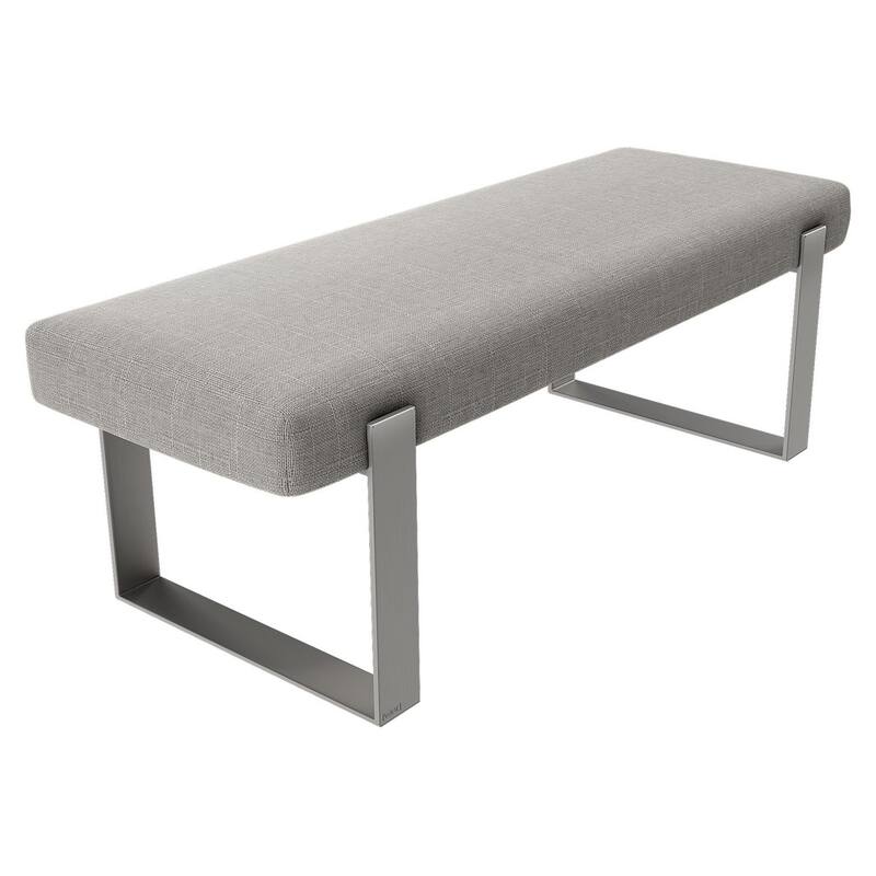 Vant Upholstered Bed Bench - Weave Moondust Grey