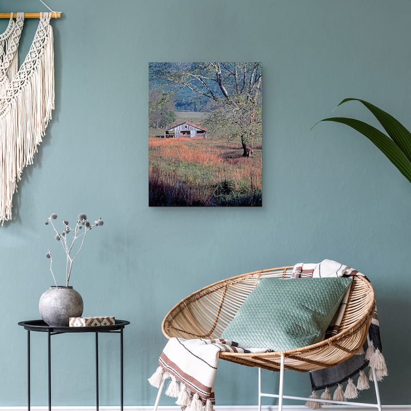 Hay Barn by J.D. McFarlan Canvas Art Print