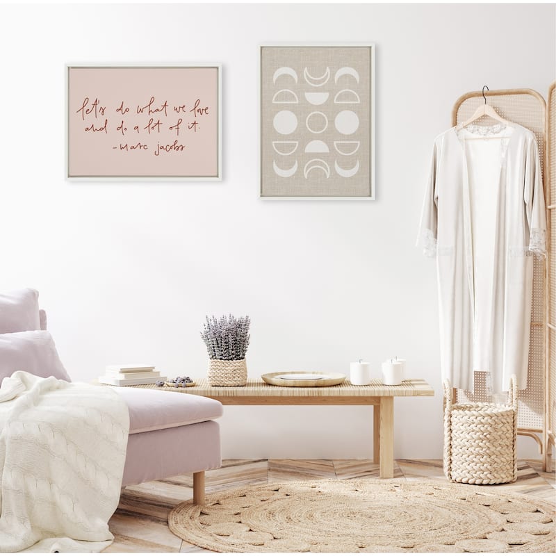 Kate and Laurel Sylvie Do What We Love Framed Canvas by Maja Tomljanovic