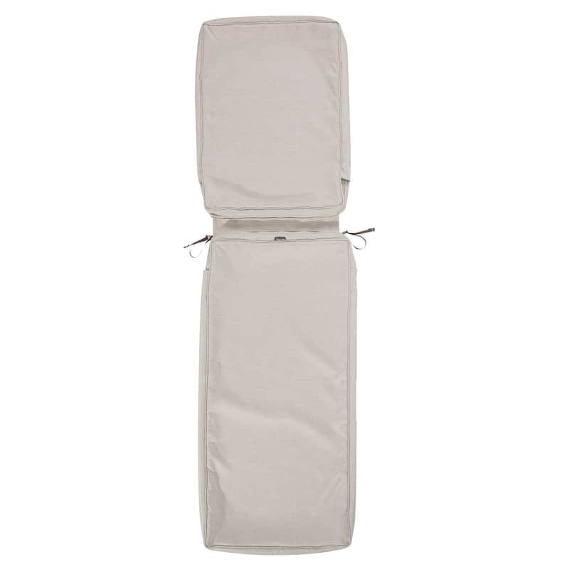Montlake FadeSafe Chaise Lounge Cushion Slip Cover, 74"L x 23"W x 3"T