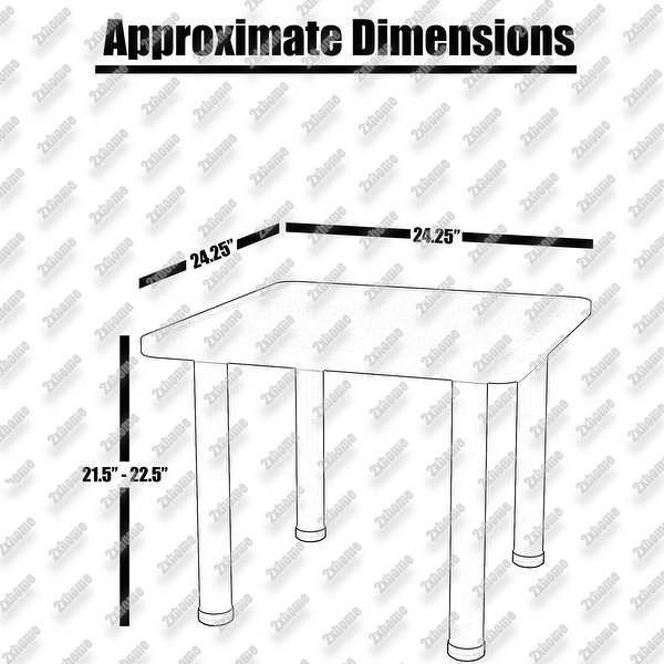 Adjustable Height Kids Plastic Activity Table Metal Leg Square