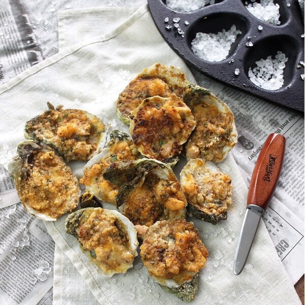 Cast iron oyster grill pan outlet