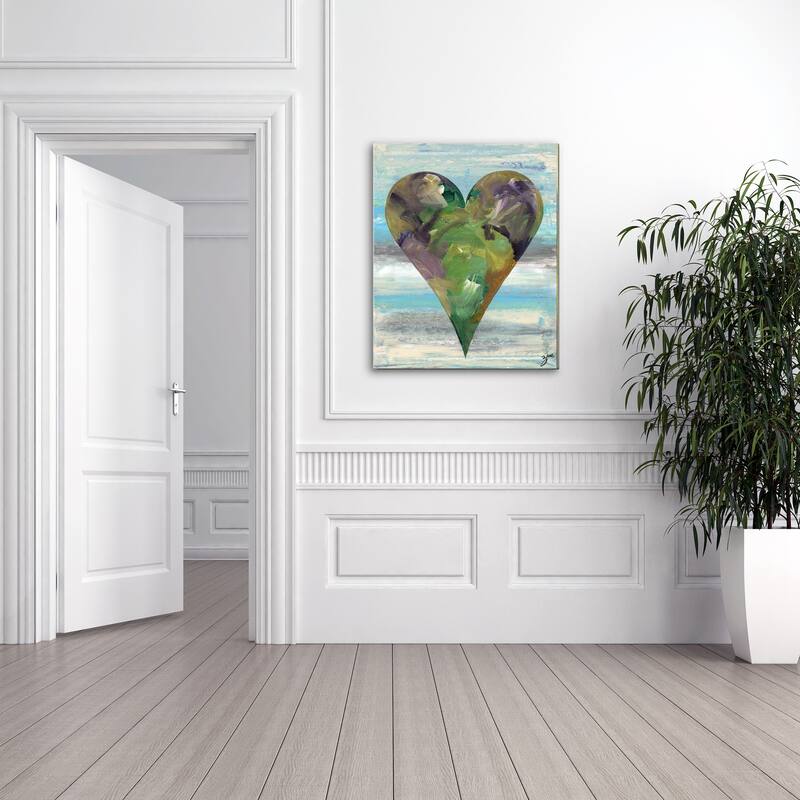 'Desirae' Heartwork Wrapped Canvas Wall Art