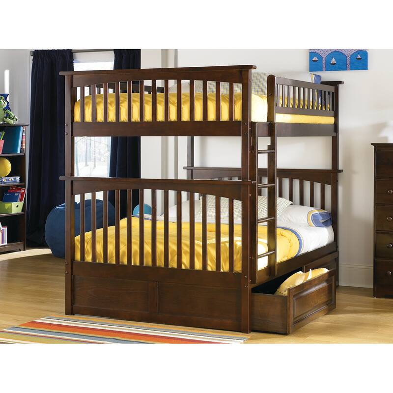 Bunk Bed with Drawers - Charm Design, Sturdy Frame & Turbo Charger