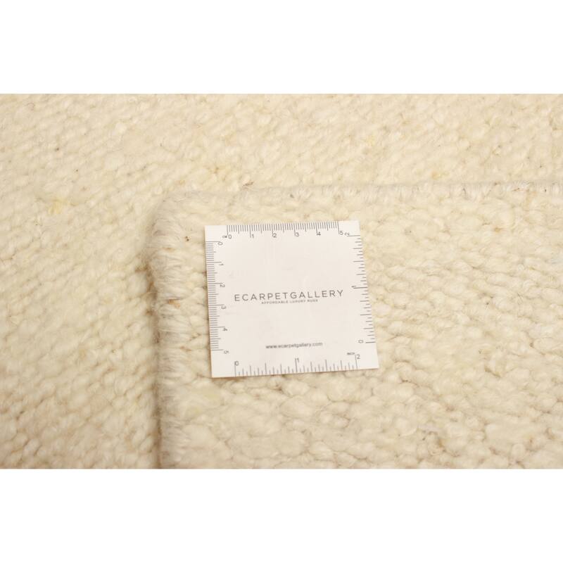 ECARPETGALLERY Braid weave Sienna Cream Wool Rug - 4'0 x 6'0