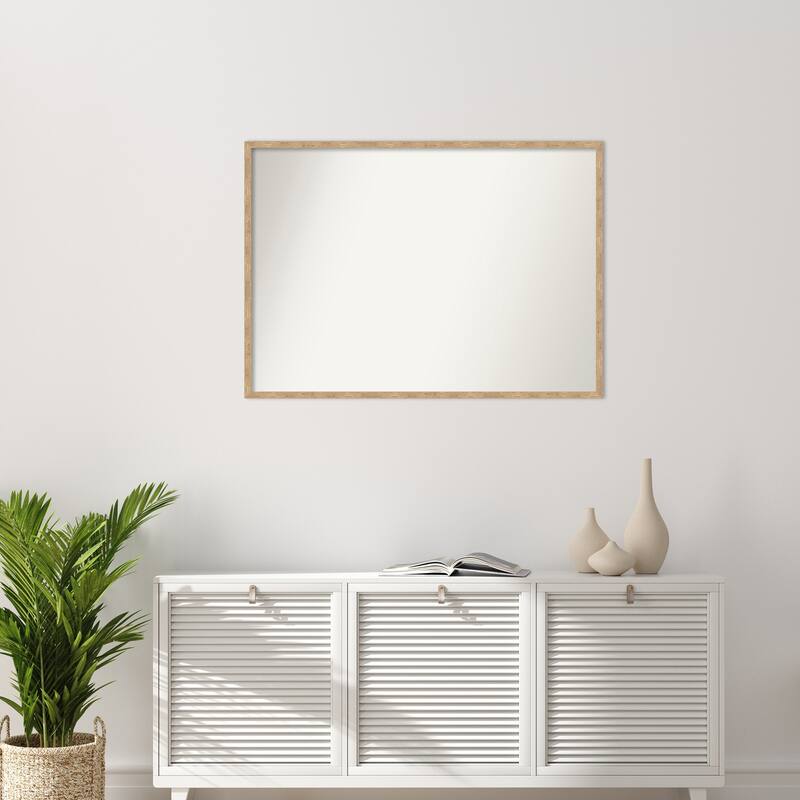 Imprint Non-Beveled Wood Framed Wall Mirror