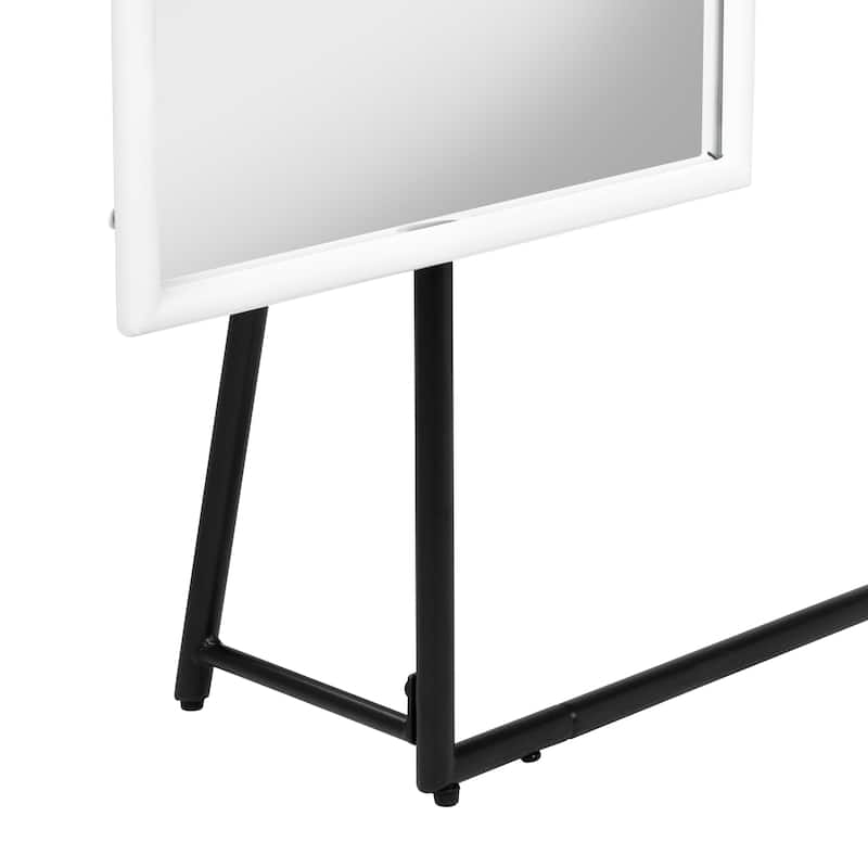 Guetsy Contemporary Black Coat Stand with Mirror by Furniture of America