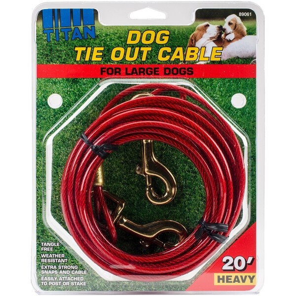 20 foot dog tie out