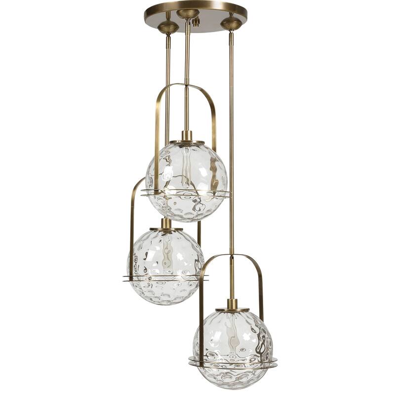 Uttermost 21541 Mimas 3 Light 24" Wide Shaded Multi Light Large