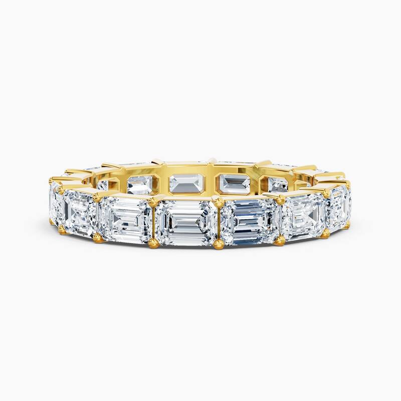 Auriya 14k Gold Emerald East-West Lab Grown Diamond Eternity Band 2.00 - 9.00 ct. tw. (F-G, VS) - 3.75 ct. wt. - 6.5 - Yellow