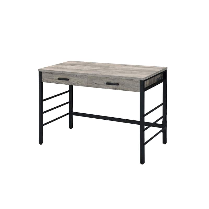 Versatile Writing Desk with Modern Design and Practical Storage Options - Oak