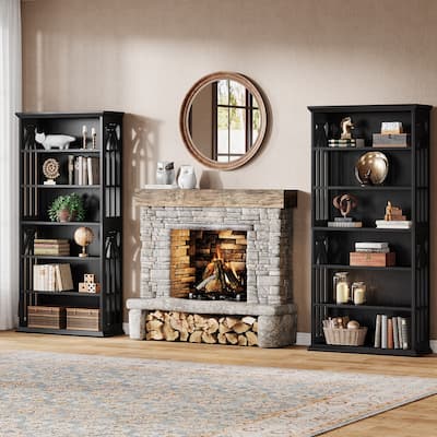 75-Inch Tall Bookshelf Bookcase, 6-tier Bookshelves Display Shelf for Living Room, Home Office, Bedroom