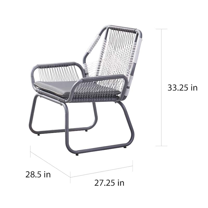 Milan Outdoor 3-pc. Wicker Chat Set by Christopher Knight Home