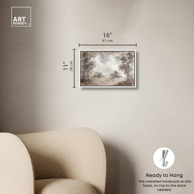 Veiled in Fog Canvas by Art Remedy