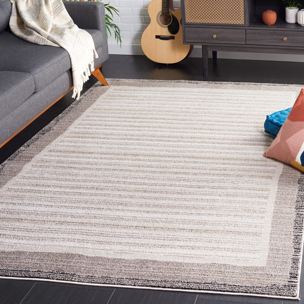 SAFAVIEH Jade Kathlene Modern Stripe Border Rug